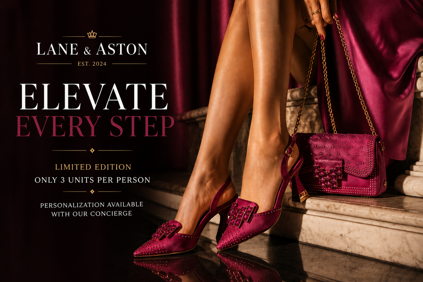 Lane & Aston™ Signature Crystal Stiletto Heels