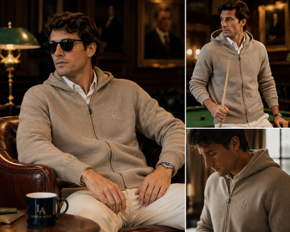 Lane & Aston Signature Merino Zip Hoodie
