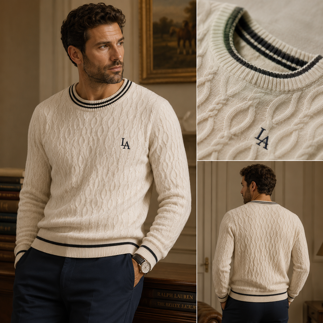 Lane & Aston Heritage Jacquard Sweater