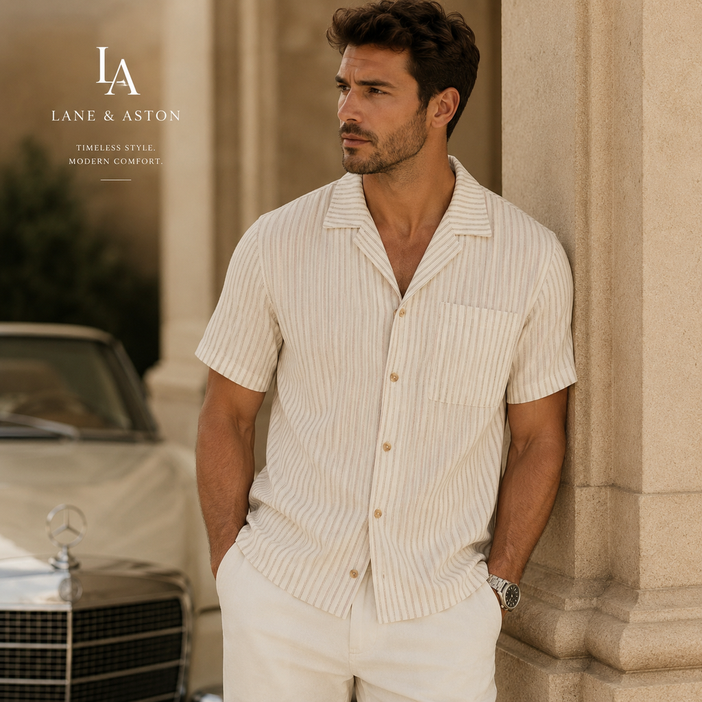Lane & Aston™ Striped Summer Business Shirt