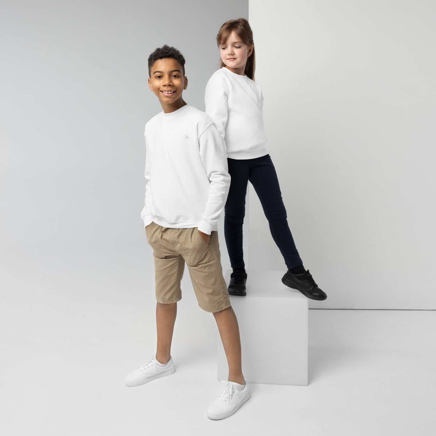 Lane & Aston™ Youth Premium Crewneck Sweatshirt